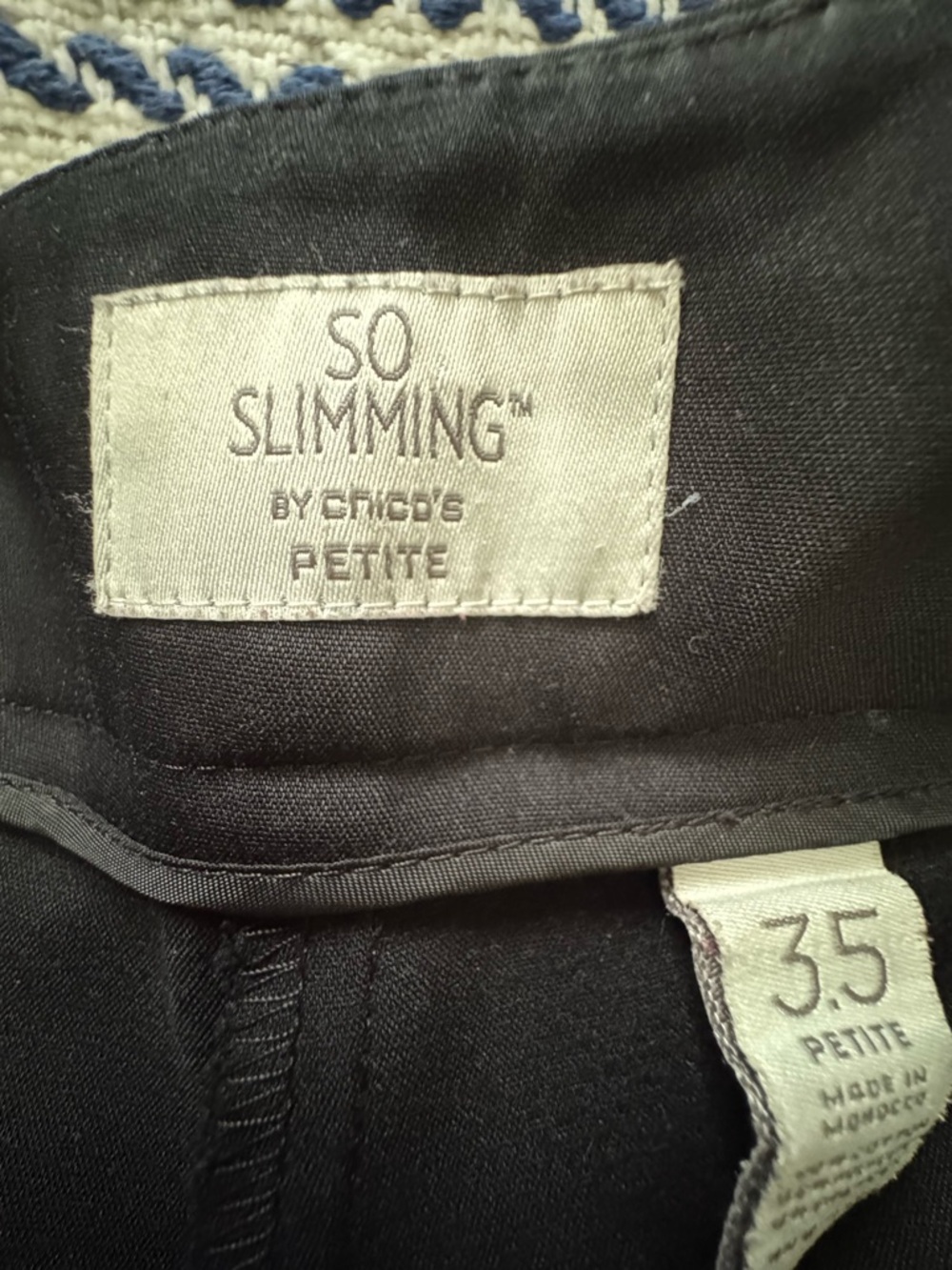 Chico's Petite So Slimming Black pants